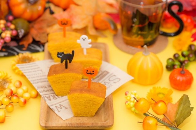 ハロウィンバームクーヘンアレンジ