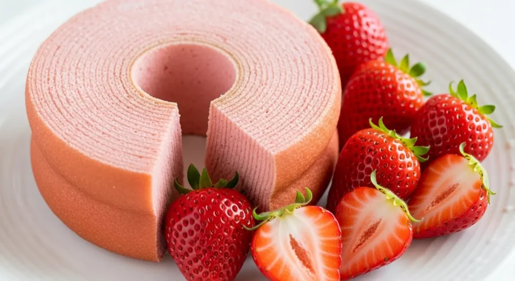 通販で購入可能ないちごバームクーヘン